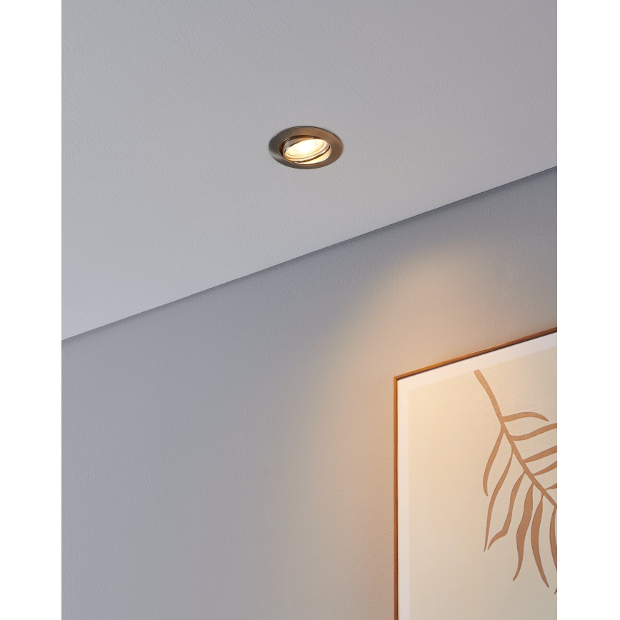 Eglo - Set 3x LED Ugradbena lampa 1xGU10/4W/230V mat krom