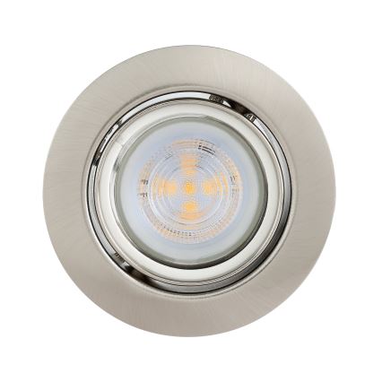 Eglo - Set 3x LED Ugradbena lampa 1xGU10/4W/230V mat krom