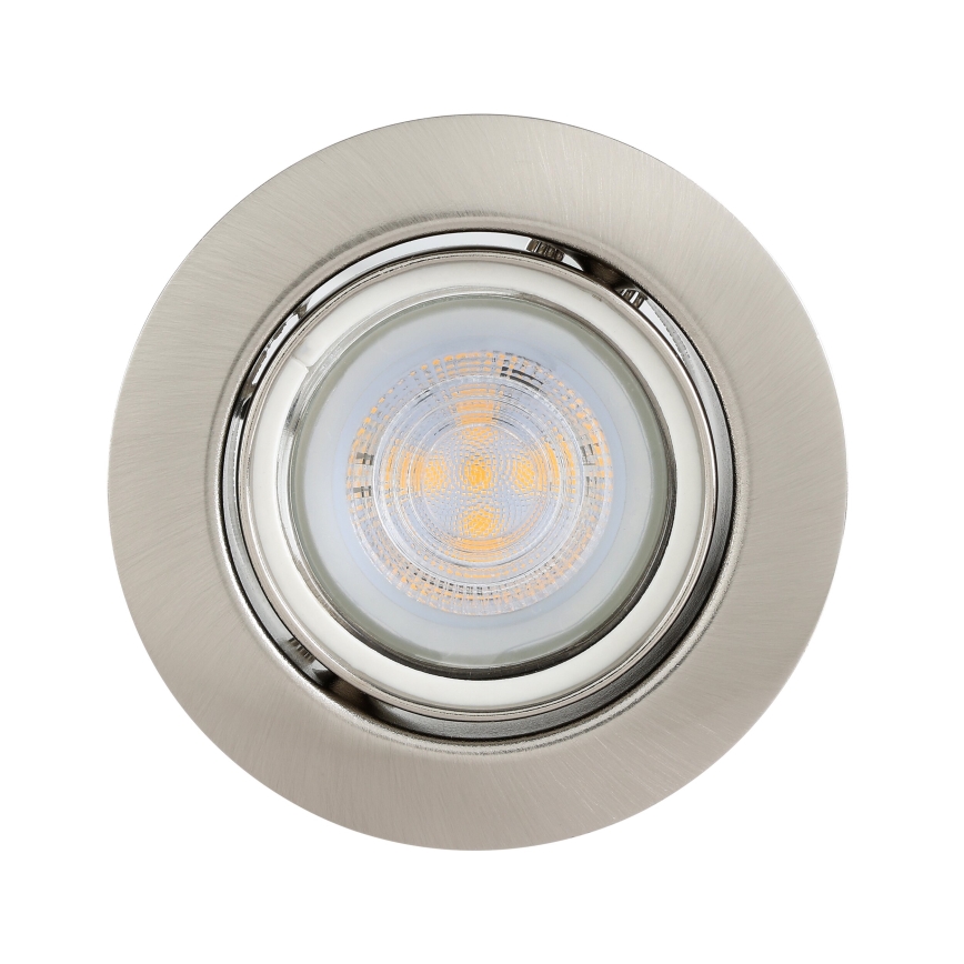 Eglo - Set 3x LED Ugradbena lampa 1xGU10/4W/230V mat krom