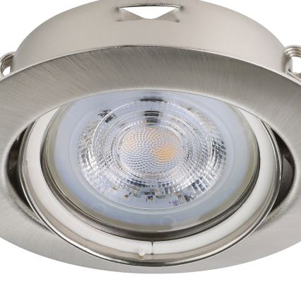 Eglo - Set 3x LED Ugradbena lampa 1xGU10/4W/230V mat krom