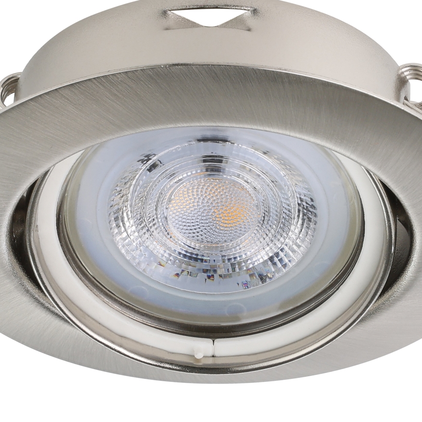 Eglo - Set 3x LED Ugradbena lampa 1xGU10/4W/230V mat krom
