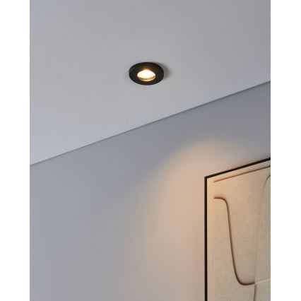 Eglo - Set 3xLED ugradbena lampa za kupatilo 1xGU10/4W/230V IP44 crno