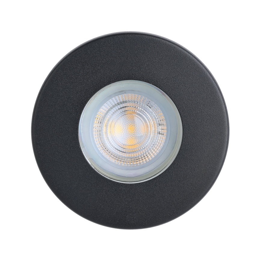 Eglo - Set 3xLED ugradbena lampa za kupatilo 1xGU10/4W/230V IP44 crno