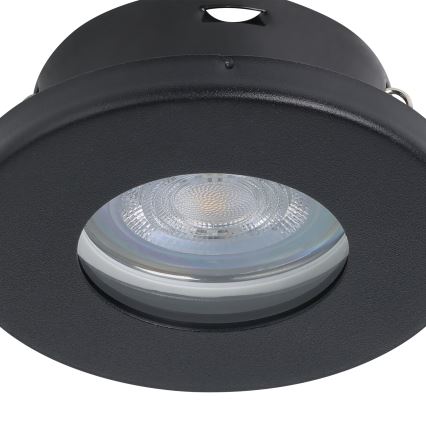 Eglo - Set 3xLED ugradbena lampa za kupatilo 1xGU10/4W/230V IP44 crno