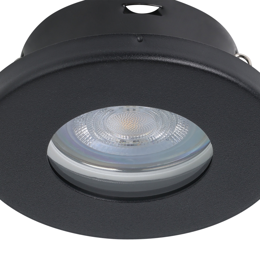 Eglo - Set 3xLED ugradbena lampa za kupatilo 1xGU10/4W/230V IP44 crno