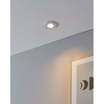 Eglo - Set 3xLED ugradbena lampa za kupatilo 1xGU10/4W/230V IP44 bela
