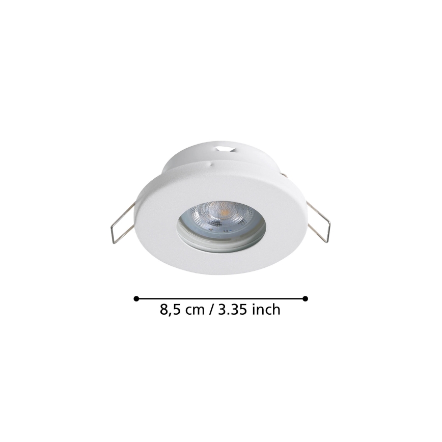 Eglo - Set 3xLED ugradbena lampa za kupatilo 1xGU10/4W/230V IP44 bela
