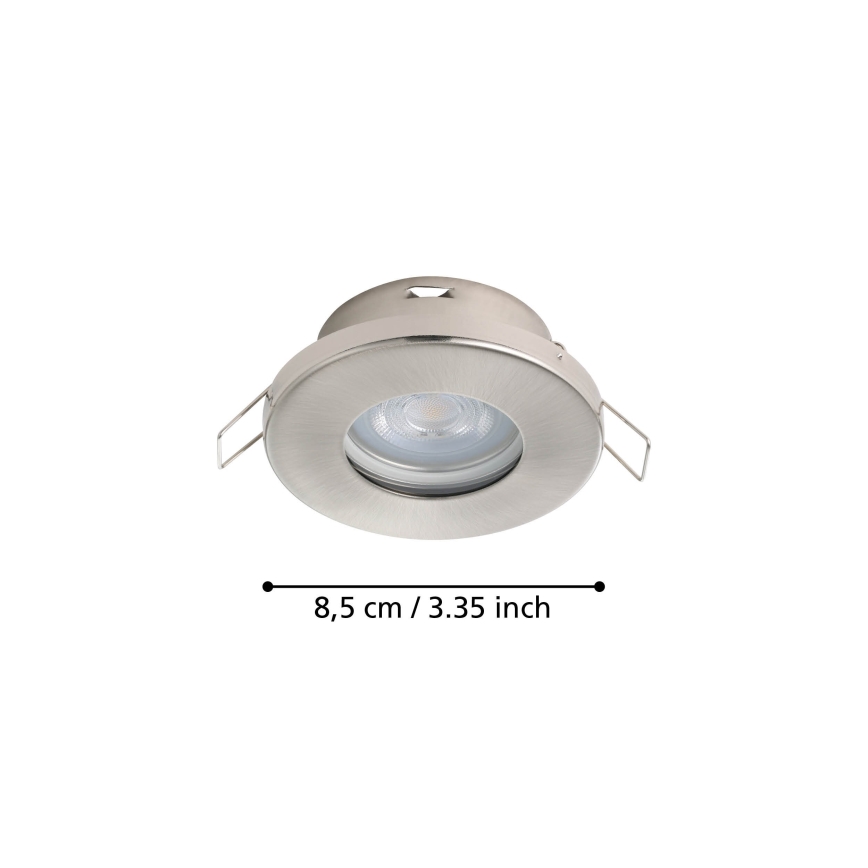 Eglo - Set 3xLED ugradbena lampa za kupatilo 1xGU10/4W/230V IP44 krom