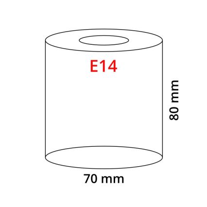 Eglo 90858 - Sjenilo MY CHOICE E14 pr.7 cm crno-bijela