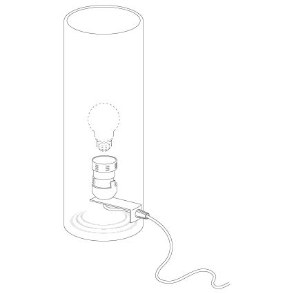 Eglo - Stona lampa E27/60W/230V