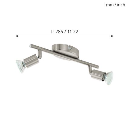 Eglo - LED reflektorska lampa 2xGU10/2,8W/230V
