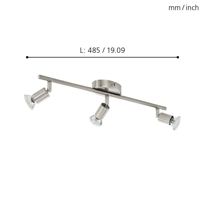 Eglo - LED reflektorska lampa 3xGU10-LED/2,8W/230V