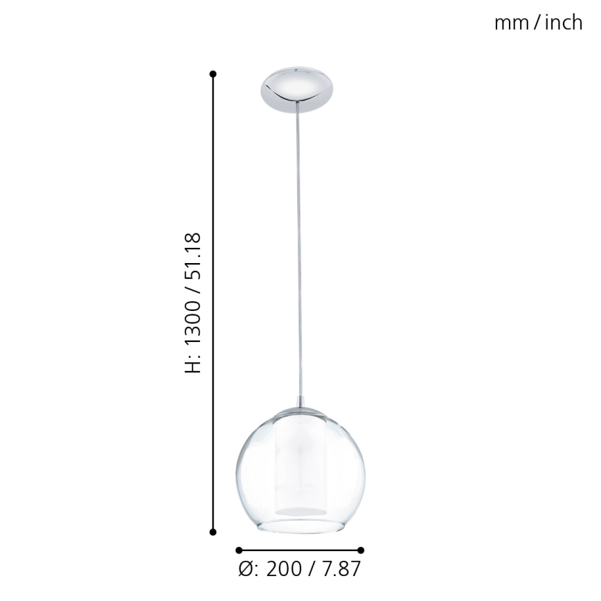 EGLO - Viseća lampa 1xE27/60W