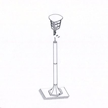 Eglo - LED Spoljna lampa E27/8,5W/230V IP44