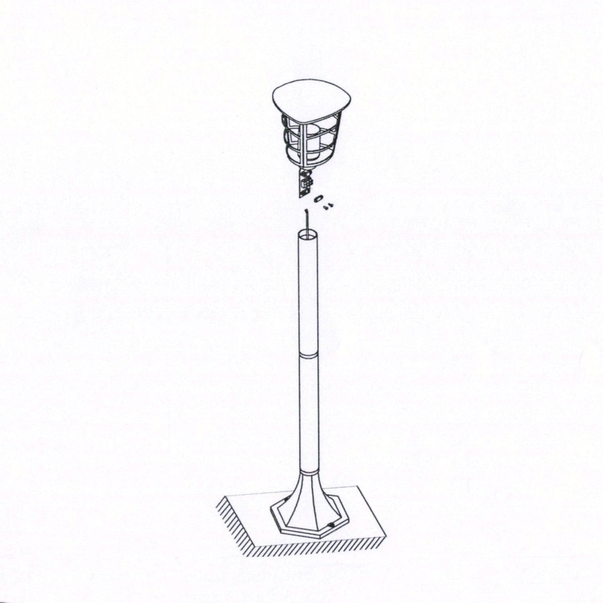 Eglo - LED Spoljna lampa E27/8,5W/230V IP44