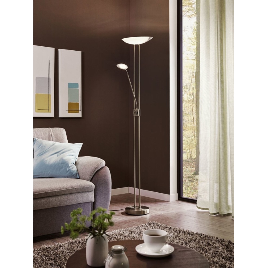 Eglo - LED Prigušiva podna lampa LED/20W + LED/2,5W