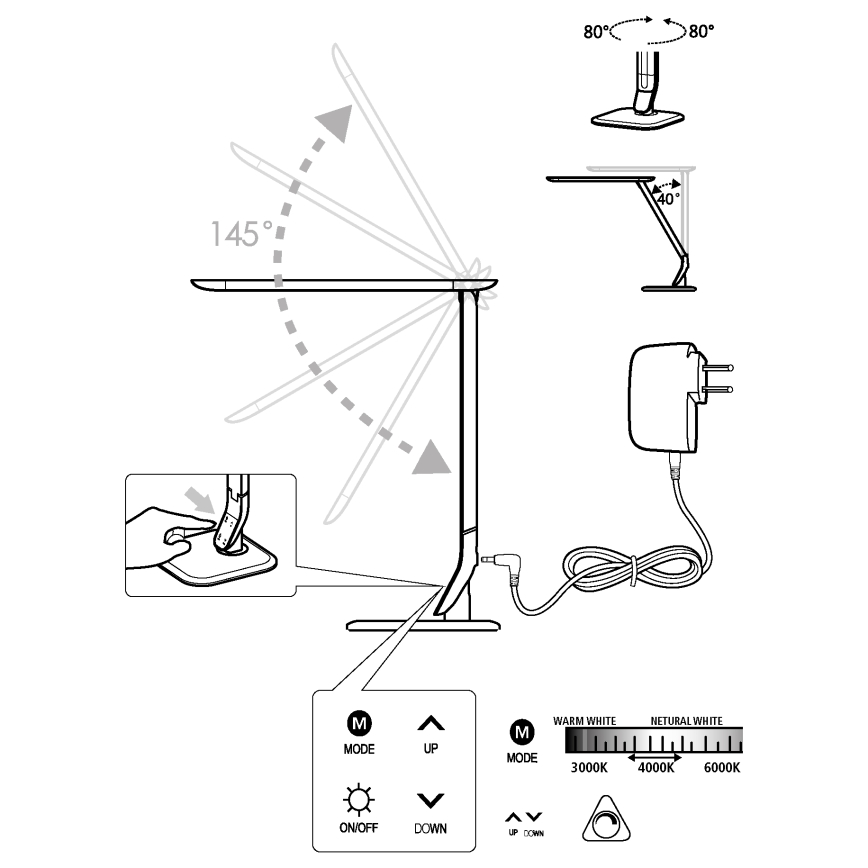 Eglo - LED Lampa za prigušivanje LED/6W/230V