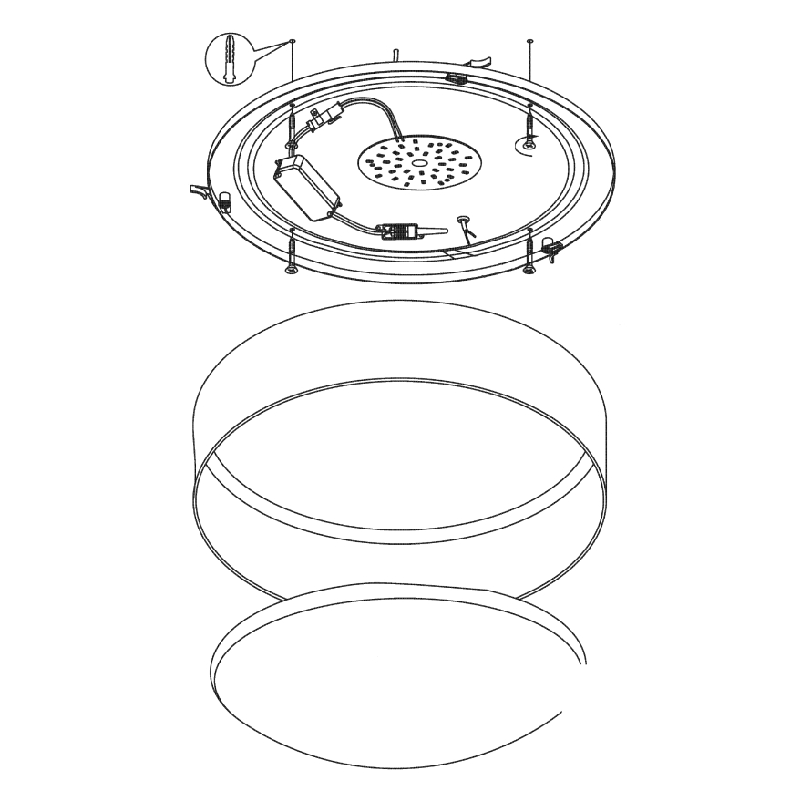Eglo - LED Plafonjera LED/24W/230V