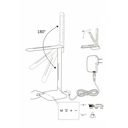 Eglo 93966 -  Stona lampa CAUPO LED/2.9W/230V
