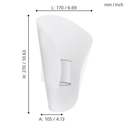 Eglo - LED Spoljno osvetljenje 2xLED/2,5W/230V IP44