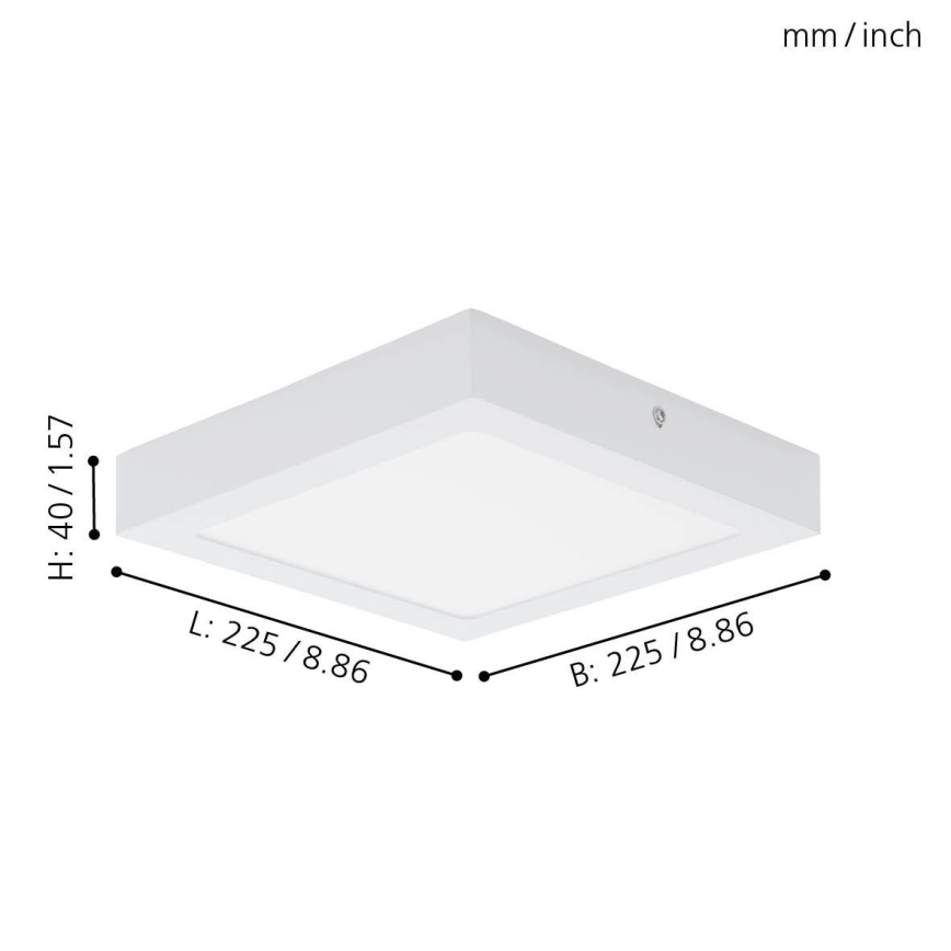 Eglo 94077 - LED Plafonjera FUEVA 1 LED/16,47W/230V