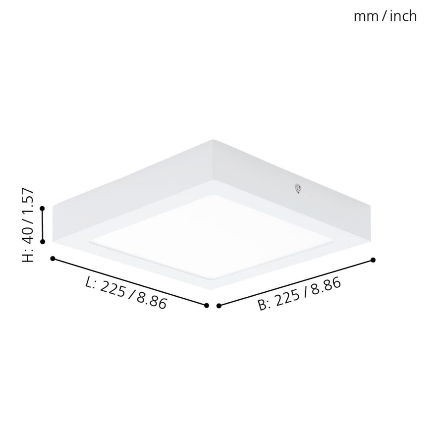 Eglo 94078 - LED Plafonjera FUEVA 1 LED/16,44W/230V