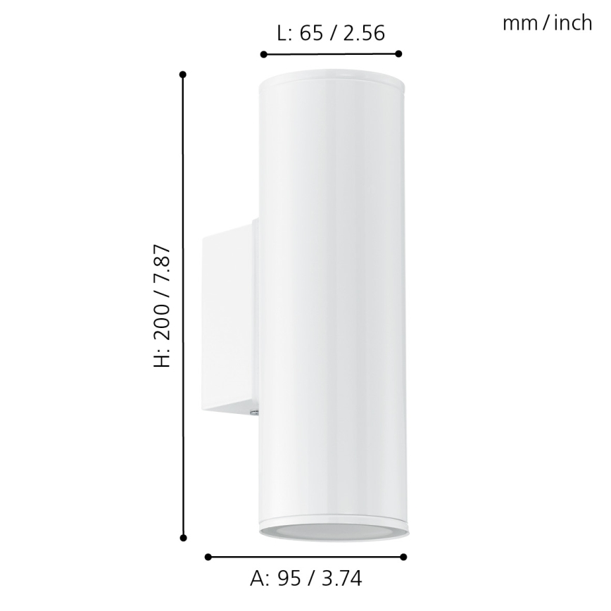 Eglo - LED Spoljno osvetljenje 2xGU10/3W/230V IP44