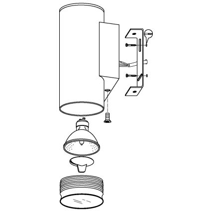 Eglo - LED Spoljno osvetljenje 1xGU10/3W/230V IP44