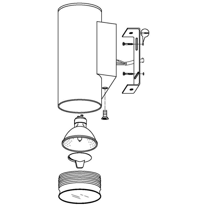 Eglo - LED Spoljno osvetljenje 1xGU10/3W/230V IP44
