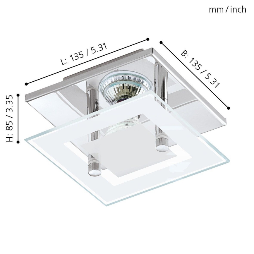 Eglo - LED plafonjera 1xGU10-LED/3W/230V