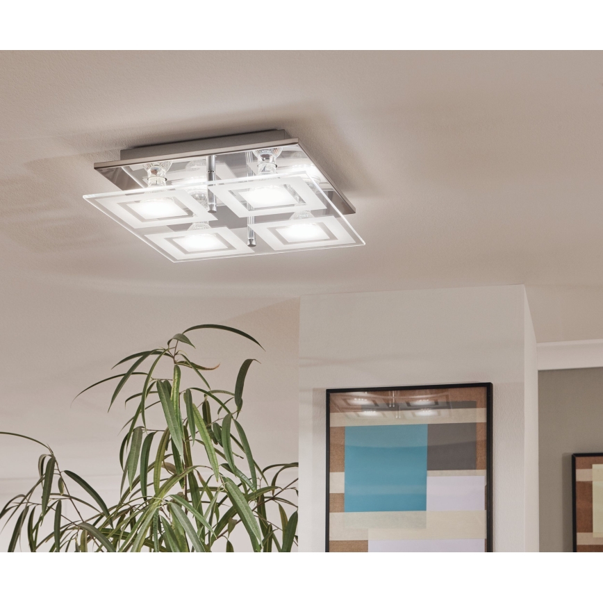 Eglo - LED plafonjera 4xGU10-LED/3W/230V