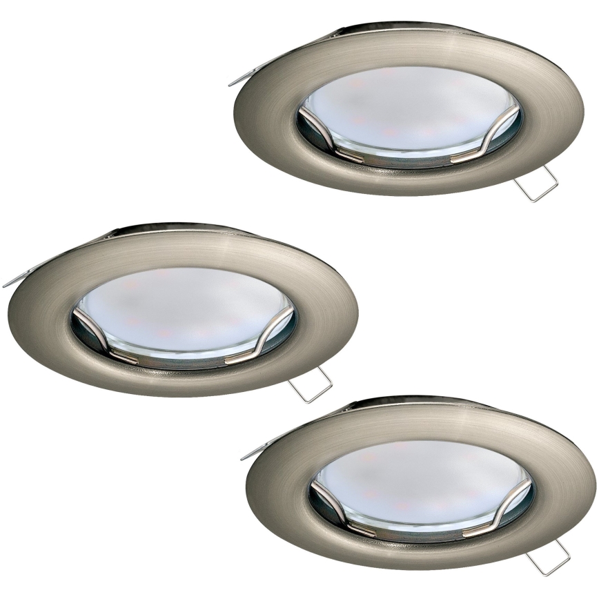 Eglo - Komplet 3x LED ugradna svetla PENETO 3xGU10-LED/3W/230V