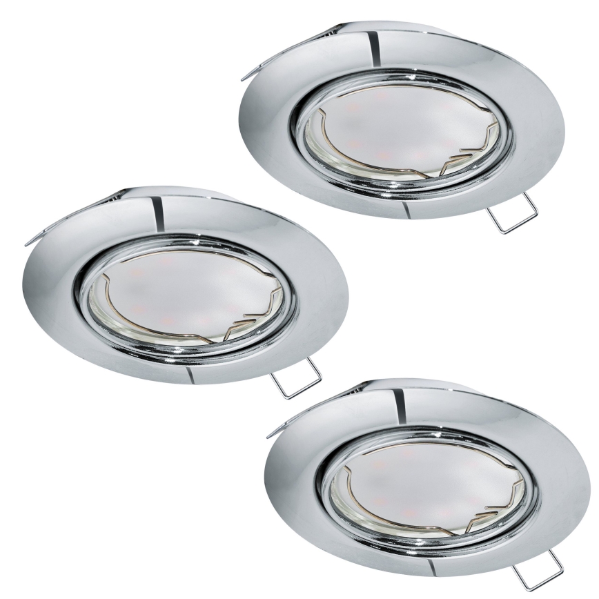 Eglo - Set 3x LED Ugradna lampa PENETO 3xGU10-LED/5W/230V