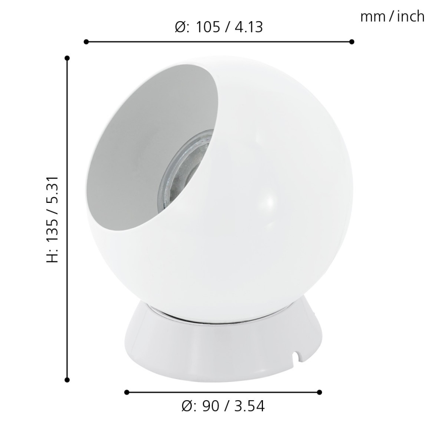 Eglo - stona / zidna lampa 1xGU10-LED/3,3W/230V