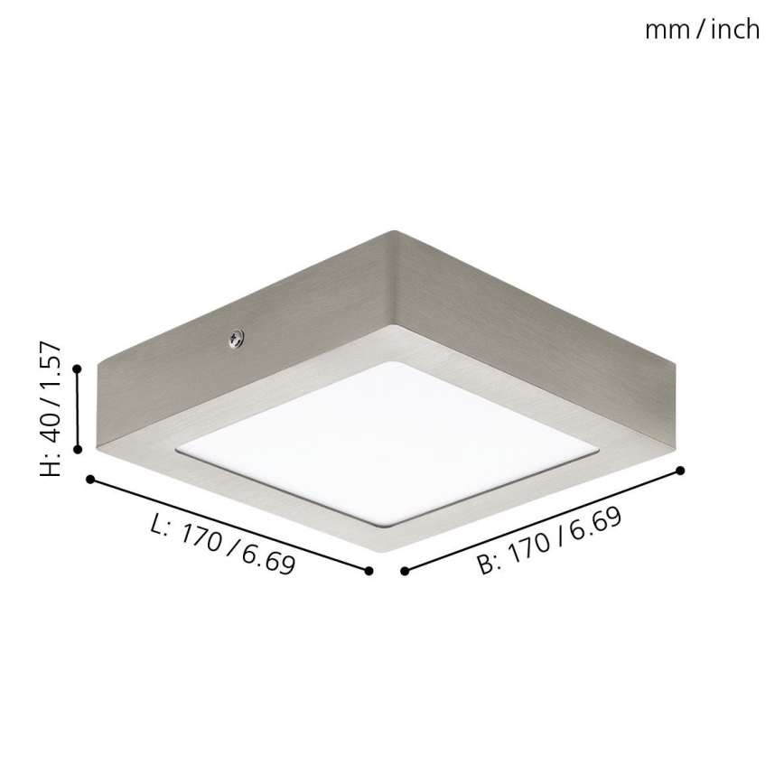 Eglo 94524 - LED Plafonjera FUEVA 1 LED/10,9W/230V