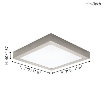 Eglo 94528 - LED Plafonjera FUEVA 1 LED/22W/230V