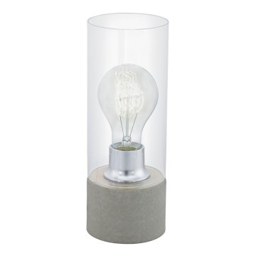 Eglo 94549 - Stona lampa TORVISCO 1xE27/60W/230V sivo