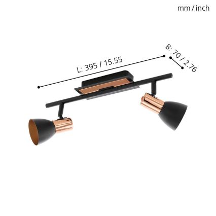 Eglo 94585 - LED Reflektorska lampa BARNHAM 2xGU10/3,3W/230V