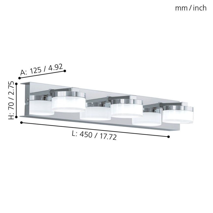 Eglo - LED zidno kupatilsko svetlo 3xLED/4,5W/230V IP44
