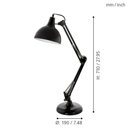 Eglo - Stona lampa 1xE27/40W/230V