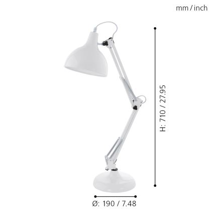 Eglo - Stona lampa 1xE27/40W/230V
