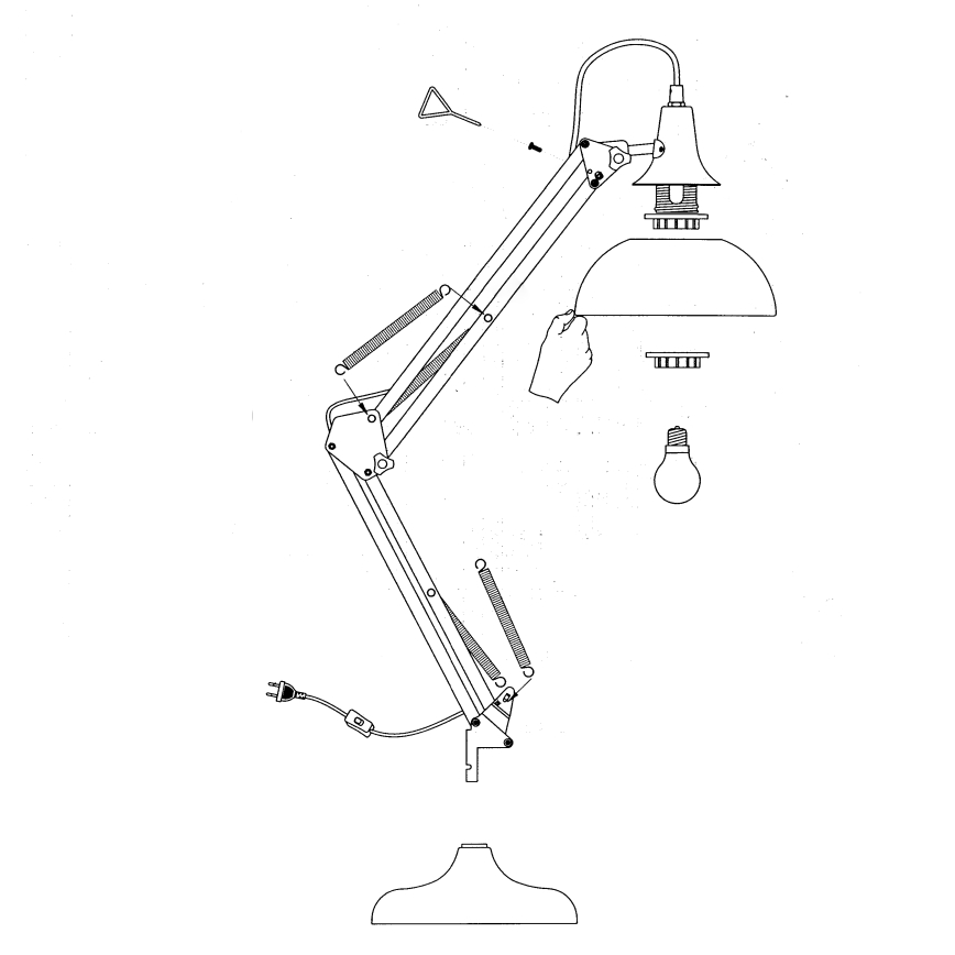 Eglo - Stona lampa 1xE27/40W/230V