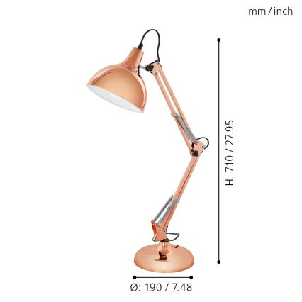 Eglo - Stona lampa 1xE27/40W/230V