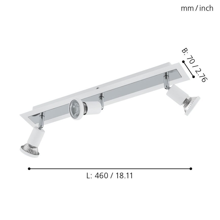 Eglo 94961 - LED reflektorska lampa  SARRIA 3xGU10-LED/5W/230V