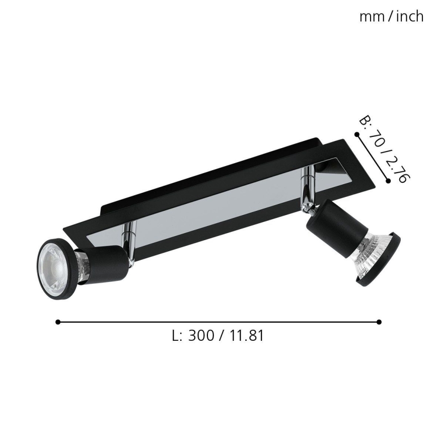 Eglo 94964 - LED Reflektorska lampa SARRIA 2xGU10-LED/5W/230V