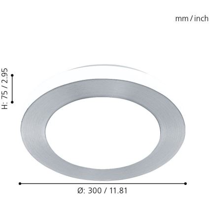 Eglo - LED svetlo za kupatilo 1xLED/11W/230V IP44