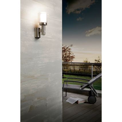 Eglo - Spoljašnje zidno svetlo sa senzorom 1xE27/40W IP44