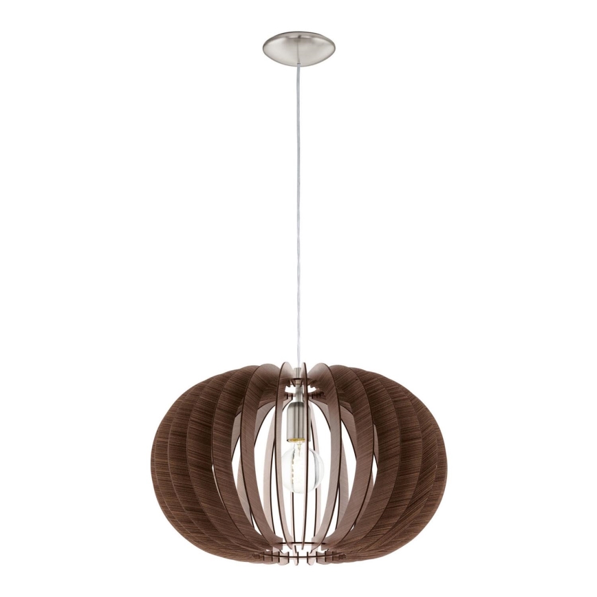 Eglo 95025 - Luster na sajli STELLATO 1xE27/60W/230V braon