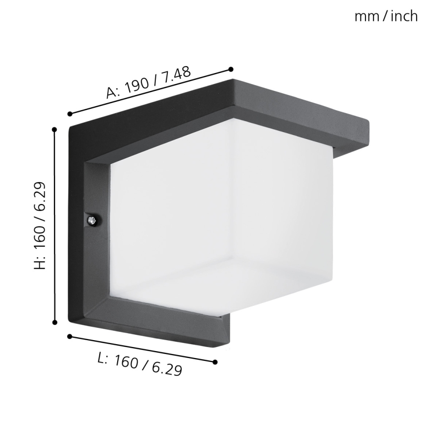 Eglo - Spoljašnja zidna lampa LED/10W/230V IP54