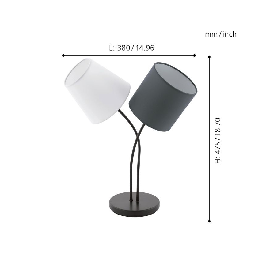 Eglo - Stona lampa 2xE14/40W/230V